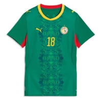 Camiseta Senegal Ismaila Sarr #18 Segunda Equipación Replica Mundial 2026 para mujer mangas cortas